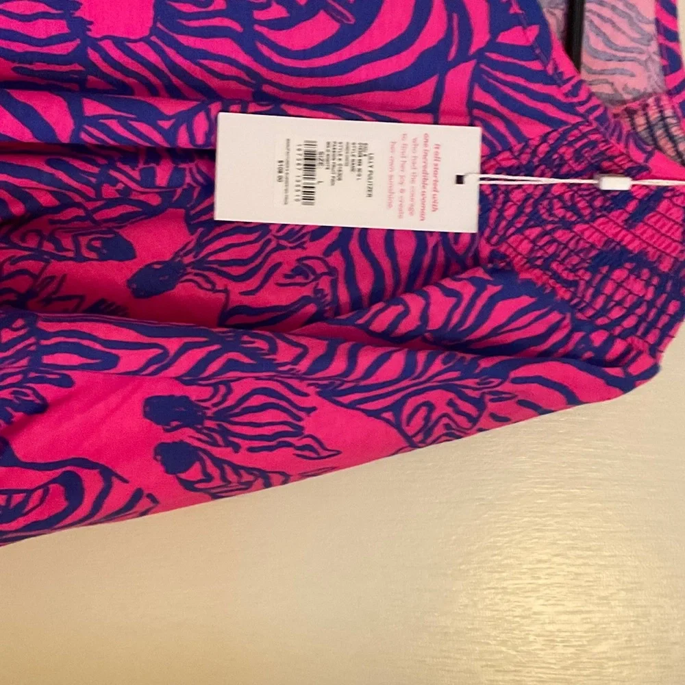 Lilly Pulitzer Pink and Blue Mini Dress - Picture 2 of 3